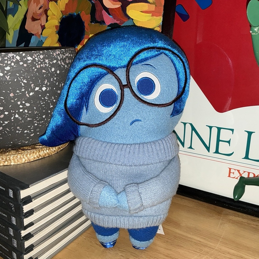 Disney Pixar Sadness Plush. Inside Out. Movie Disney Films